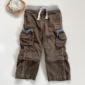 Mini Boden Brown Convertible Zip Off Pants